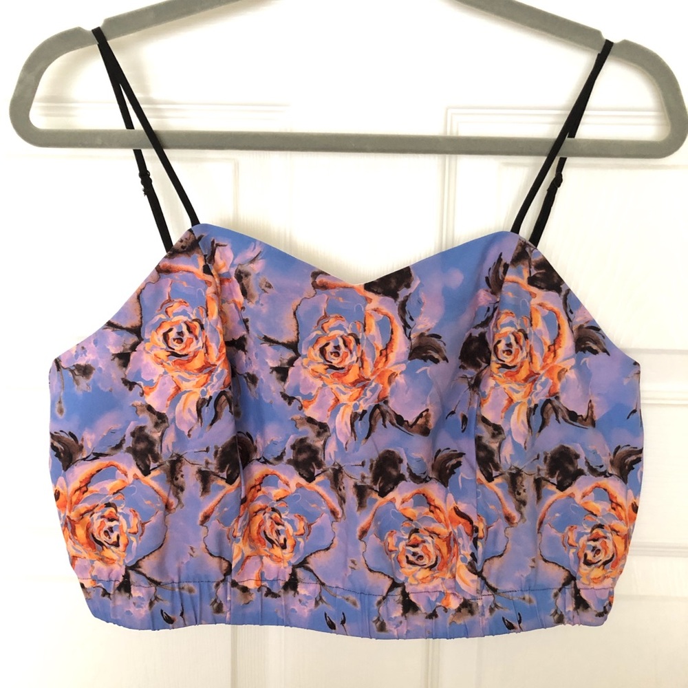 Clover Canyon Floral Crop Tank